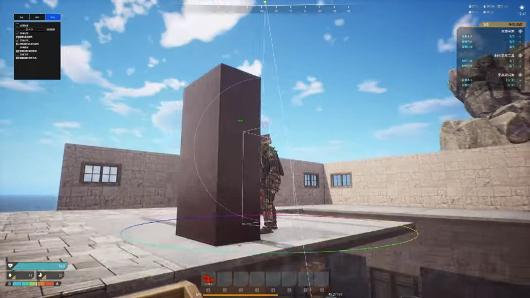 The Front structure and base ESP wallhack